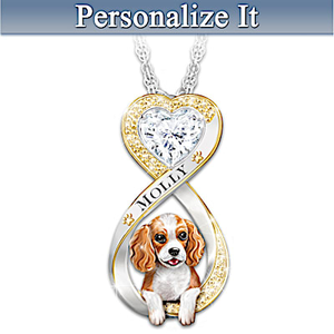 Always In My HeartKing Charles Spaniel Pendant Necklace