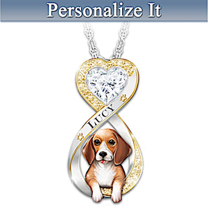 Always In My HeartBeagle Pendant Necklace