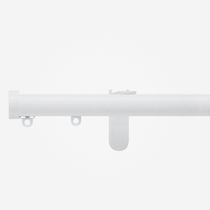 Silent Gliss 30mm Metropole White Curtain Tracked Pole