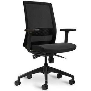 Bestuhl S30 High Back Mesh Task Chair, Adjustable Arms, Black