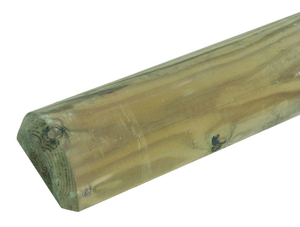 2.40m Long 125mm Face Machine Round Half Round Fencing Stake (Jakcured) ~