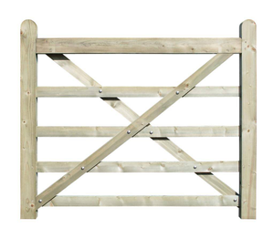 1.50m Uni-Gate Braced for Left Hand Hanging Planed Finish Jakcured#