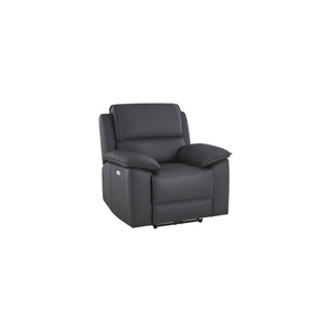 Goodwood Electric Reclining Armchair in Dark Grey Leather