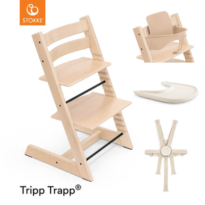 Stokke® Tripp Trapp® + Accessories Bundle - Beech Natural
