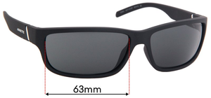 Sunglass Fix Replacement Lenses for Arnette Zoro AN4271 - 63mm Wide