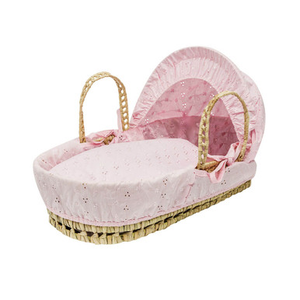 Cuddles Collection Dolls Moses Basket - Pink