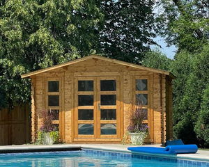 Modern design prefab wood garden shed kit Bristhol | 13x11 | 117 sq ft