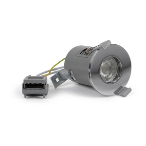 Lieber Polished Chrome GU10 Fire rated IP65 downlight