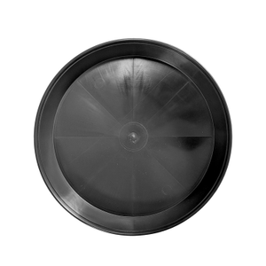 Black Plastic Plant Pot Saucers/Water Trays (18cm-50cm Sizes) - 30cm, 30