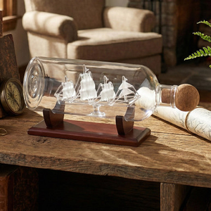 Mixology Ship in a Bottle Decanter