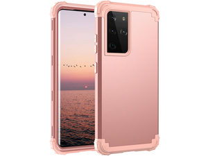 Defender Case for the Samsung Galaxy S21 Ultra - Pink
