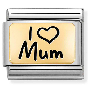 Nomination CLASSIC Composable Limited Edition Gold I Heart Mum Charm 030166/01