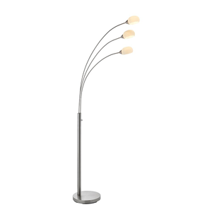 76567 Jaspa 3 Light Floor Lamp LED Satin Nickel Plate