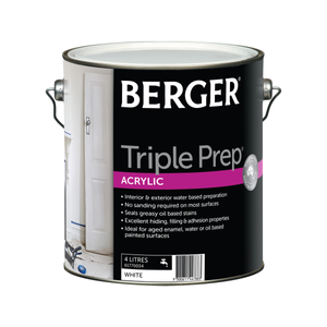 Berger Acrylic Triple Prep White 4L