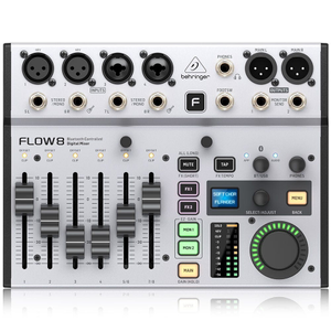 Behringer FLOW-8 Digital Mixer w/ 8-Inputs, App,  Bluetooth, FX & USB Audio Interface