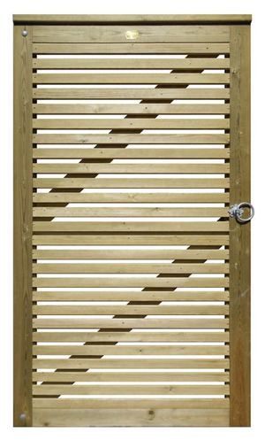 1.78m High x 1.0m Wide (LH) Venetian Gate Set With Posts and Fittings