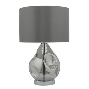 Dar QUI4210 Quinn Table Lamp Smoked Shade