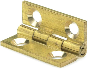 Solid Brass Drawn Butt Hinge - 25x19mm - Brass - Single - Hardware Solutions