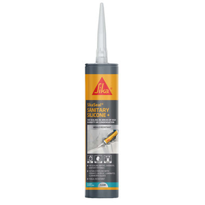 Everbuild SikaSeal® Sanitary Silicone + Sealant Clear 295ml