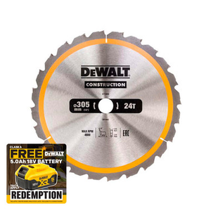 DeWalt DT1958-QZ Stationary Construction Circular Saw Blade 305 x 30mm 24T
