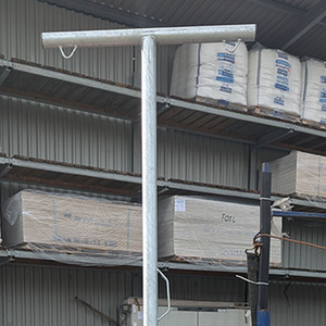 T Line Clothes Line Pole Galvanised 2.4m (Pair)