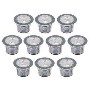 IkonPro LED CCT 45mm Stainless Steel Decking Kit 6500K / Blue (Pack of 10)