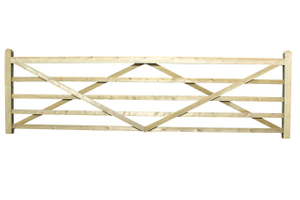 3.30m Universal Hanging Field Gate Planed Finish Jakcured