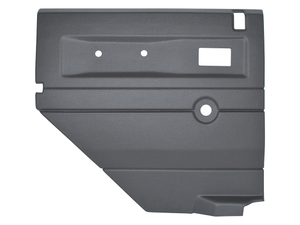 Plastic Second Row Door Card - LH Grey with manual windows