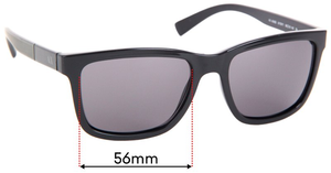 Sunglass Fix Replacement Lenses for Armani Exchange AX 4045S - 56mm Wide