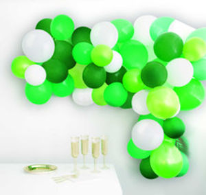 Green & White Balloon Arch Kit