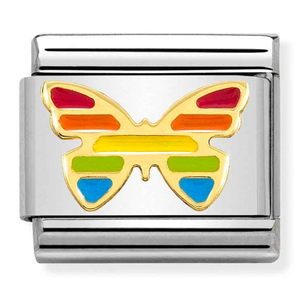 Nomination CLASSIC Rainbow Butterfly Charm 030272/55