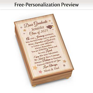 Congratulations, Graduate Personalized Music Box