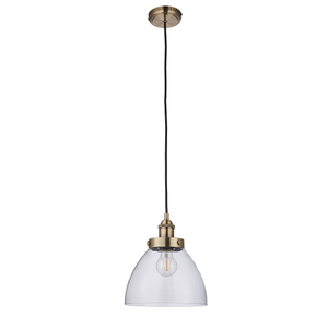 77272 Hansen 1 Light Pendant Clear Glass