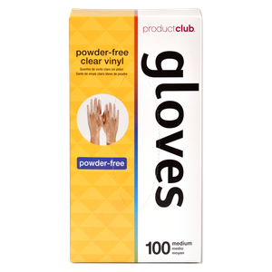 Powder-Free Clear Vinyl Disposable Gloves - 100 ct. M