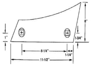 Plow Shin fits John Deere HS-314 Moldboard Plow 14" Bottom