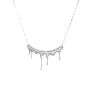 Dripping Rivulet Sterling Silver Necklace
