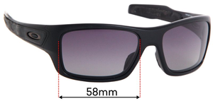 Sunglass Fix Replacement Lenses for Oakley Turbine OJ9003 XS - 58mm Wide