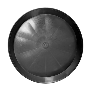 Black Plastic Plant Pot Saucers/Water Trays (18cm-50cm Sizes) - 45cm, 4