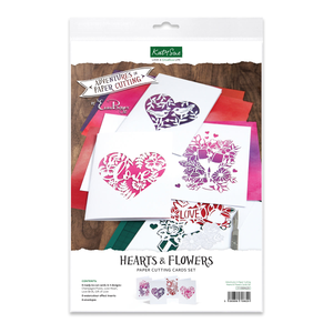 Adventures in Paper Cutting | Hearts & Flowers Cards Set