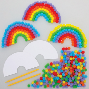 Regenbogen Bommelset