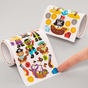 Paquet économique d'autocollants de pirates