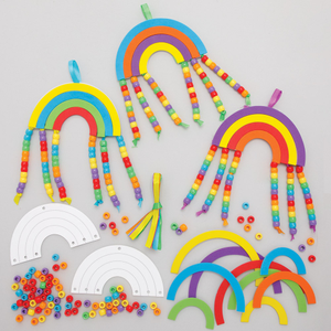 Regenbogen Bastelset mit Perlen