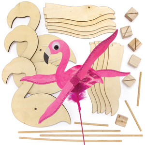 Flamingo Windrad Bastelset