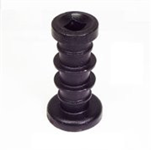 1-1/8" Bore  x  9" Long, Spacer Spool Ribbed 