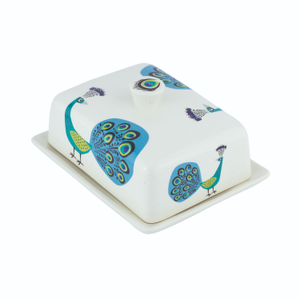 Peacock Butter Dish