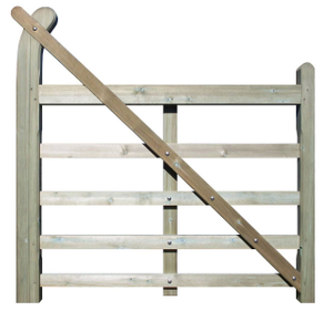 1.50m Left Hand Hanging Entrance Gate Jakcured Softwood #