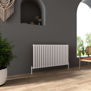 Oval Panel White Horizontal Radiator - GLO Zeel Range