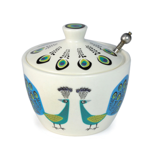 Peacock Sugar Bowl With Lid