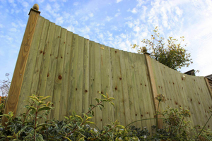1.80m High Concave Top Featherboard Panel 1.83m Wide