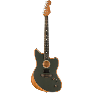 Fender American Acoustasonic Jazzmaster Ebony Fingerboard (Tungsten) inc Gig Bag